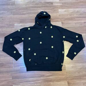 Eighty Eight Black Hoodie with Smiley Faces Print | Youth Size XL
